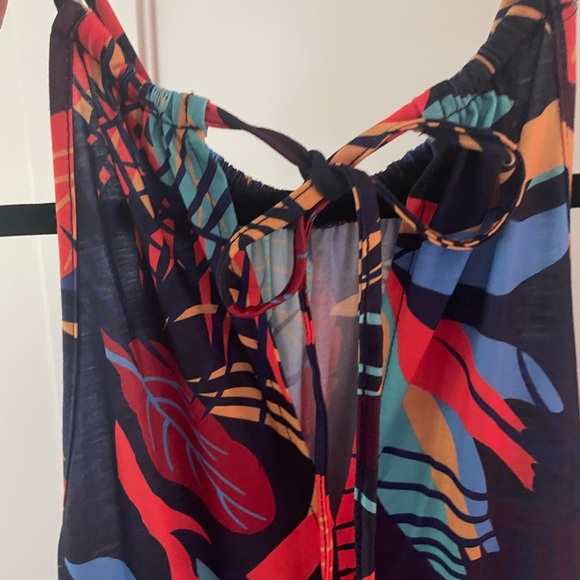 KILIG Women Summer Maxi Dress NWT Floral Halter Beach Hawaiian Dress M - Picture 2 of 5